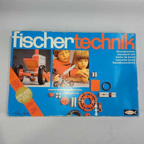 Fischertechnik 100 Vintage Toy Vehicle Construction Set 1970s German Blocks - Picture 2 of 2